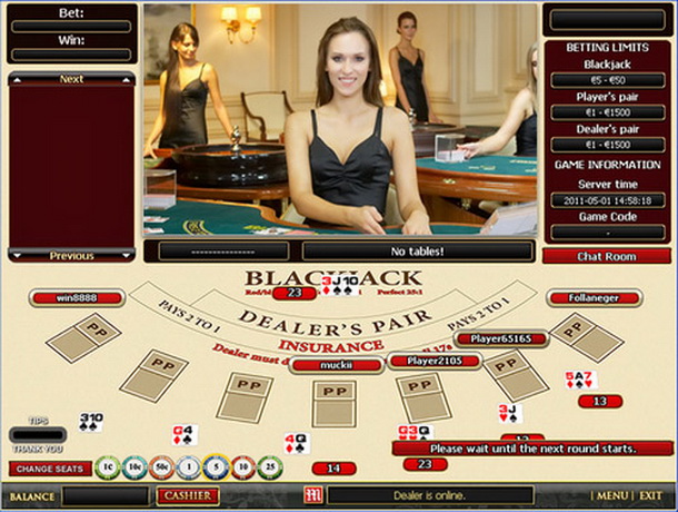 live online blackjack